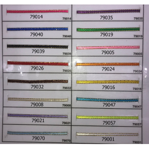 CINTA DOUBLE FACE CON LUREX DORADO 1/83 MM ROLLO 100 YDS