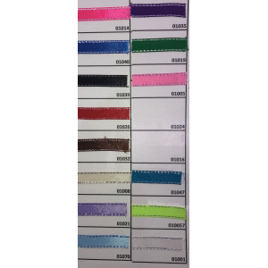 CINTA DOUBLE FACE LUREX PLATEADO 3/8 10MM ROLLO 50 YDS