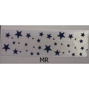 CINTA SATIN ESTAMPADA ESTRELLA CIS-00675-1P 25 YDS