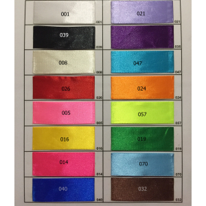 CINTA SATIN 1PULGADA 25MM ROLLO 50 YDS