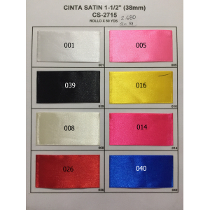 CINTA SATIN 1-1/2 38MM